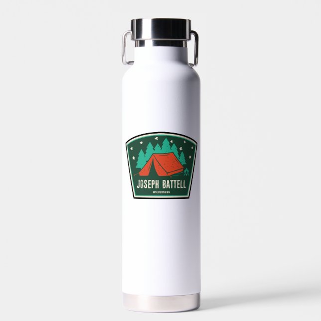 Joseph Battell Wilderness Vermont Camping Water Bottle (Front)