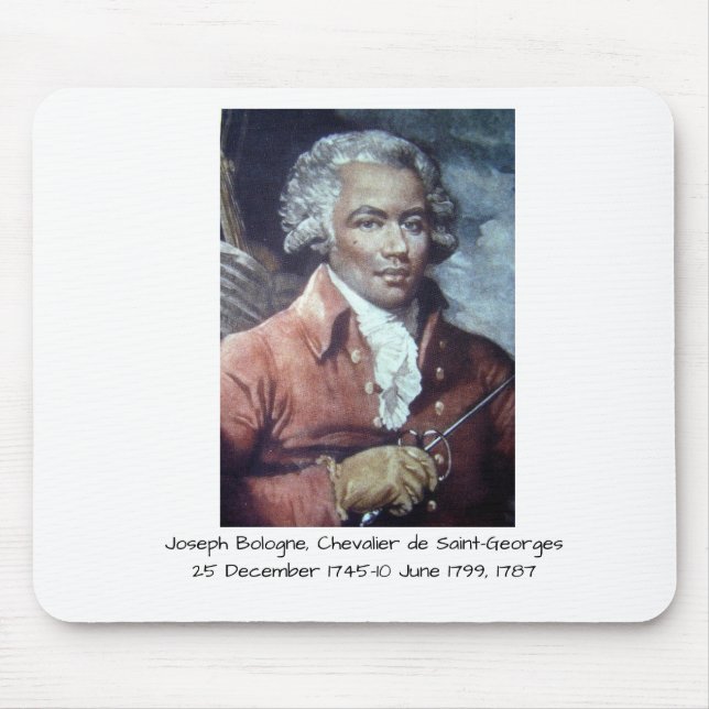 Joseph Bologne, Chevalier de Saint-Georges Mouse Pad (Front)