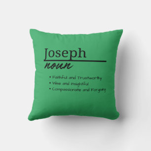 Joseph, Boy Personalised Name Definition Cushion
