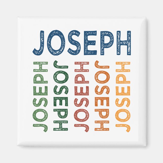 Joseph Cute Colourful Magnet (Front)