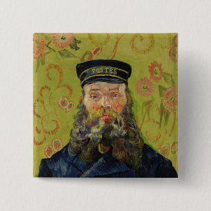 Joseph-Étienne Roulin (by Vincent van Gogh) 15 Cm Square Badge