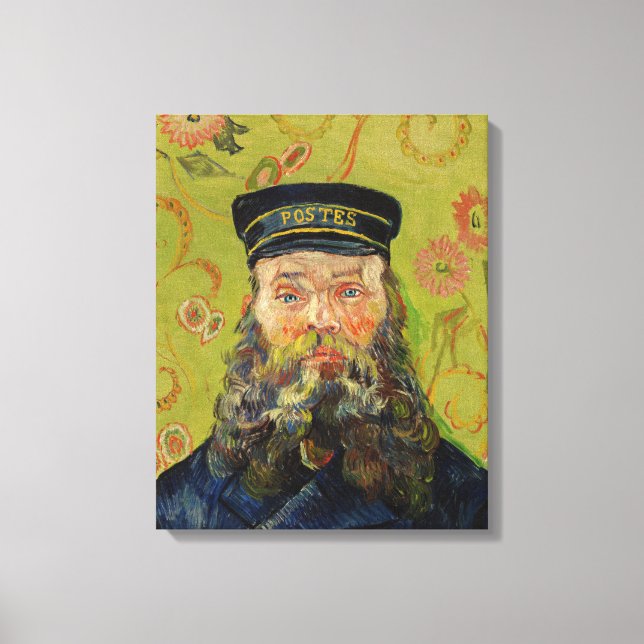 Joseph-Étienne Roulin (by Vincent van Gogh) Canvas Print (Front)