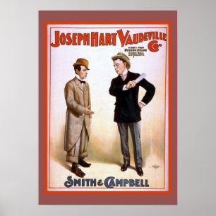 Joseph Hart Vaudeville Co Theatre Poster