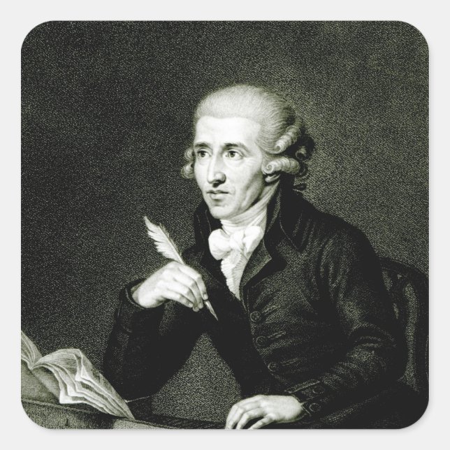 Joseph Haydn  c.1770 Square Sticker (Front)