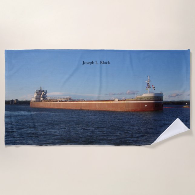 Joseph L. Block beach towel (Front)