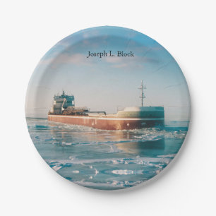 Joseph L. Block paper plate