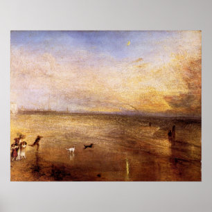 Joseph Mallord Turner - New moon Poster