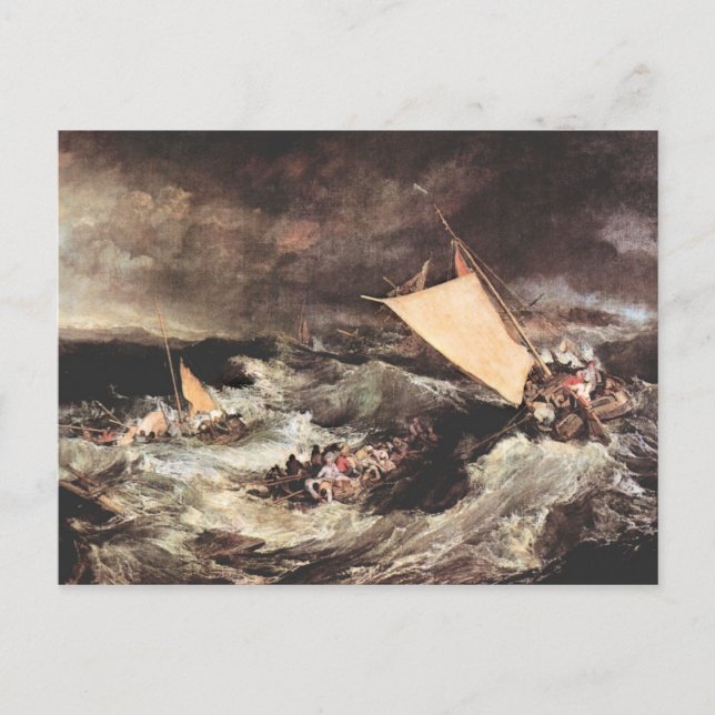 Joseph Mallord Turner - Shipwreck Postcard (Front)