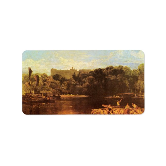 Joseph Mallord Turner - Windsor castle from the Th Label (Front)