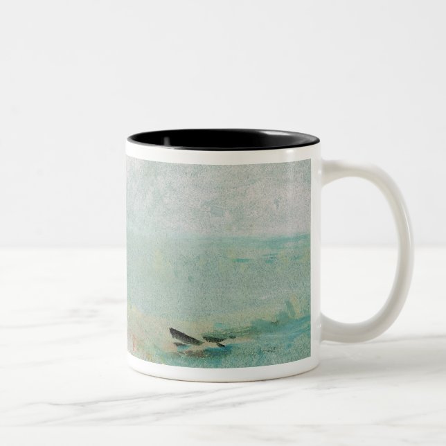 Joseph Mallord William Turner | Beach with figures Two-Tone Coffee Mug (Right)