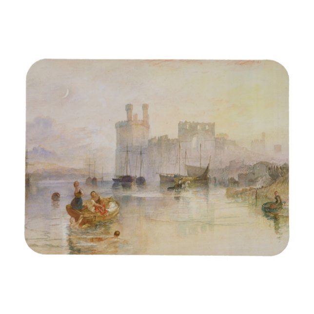 Joseph Mallord William Turner | Caernarvon Castle Magnet (Horizontal)