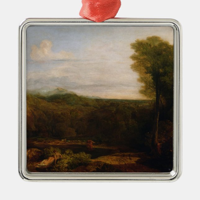 Joseph Mallord William Turner | Echo and Narcissus Metal Tree Decoration (Front)