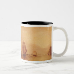 Joseph Mallord William Turner   Estuary of the Tha Two-Tone Coffee Mug
