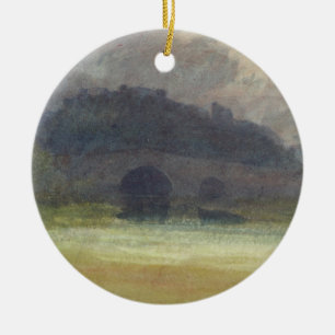 Joseph Mallord William Turner Evening Landscape Ceramic Tree Decoration