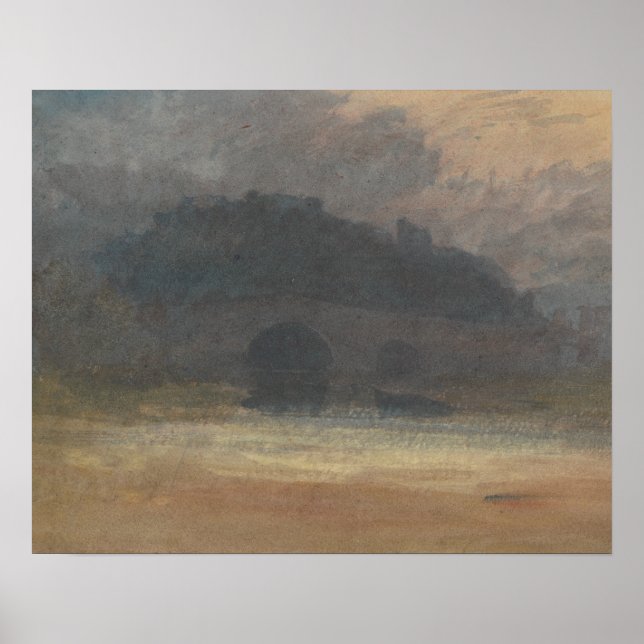 Joseph Mallord William Turner - Evening Landscape Poster (Front)