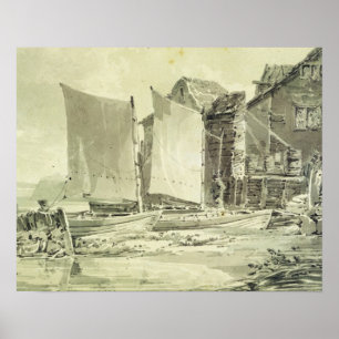 Joseph Mallord William Turner   Fisherman's Cottag Poster