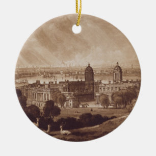 Joseph Mallord William Turner London from Greenw Ceramic Tree Decoration