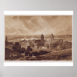 Joseph Mallord William Turner London from Greenw Poster