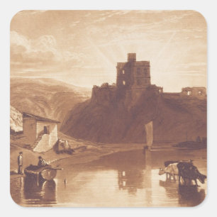 Joseph Mallord William Turner Norham Castle, eng Square Sticker