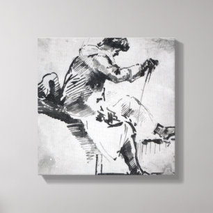Joseph Mallord William Turner   Seated man Canvas Print