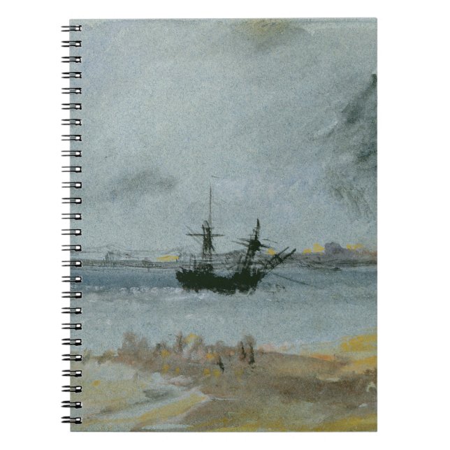 Joseph Mallord William Turner | Ship Aground, Brig Notebook (Front)