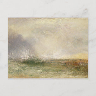Joseph Mallord William Turner Stormy Sea Breakin Postcard