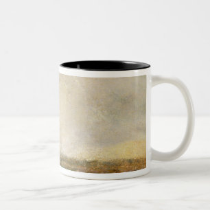 Joseph Mallord William Turner Stormy Sea Breakin Two-Tone Coffee Mug