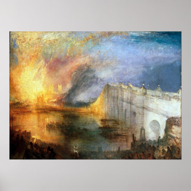 Joseph Mallord William Turner The Burning Poster (Front)