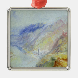 Joseph Mallord William Turner The Castle of Trau Metal Tree Decoration