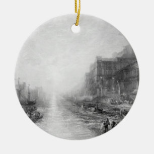 Joseph Mallord William Turner The Embarkation of Ceramic Tree Decoration