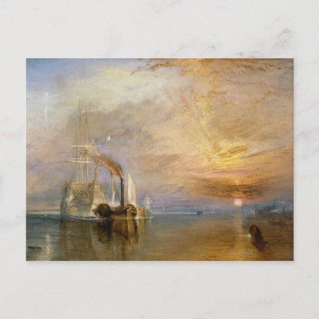 Joseph Mallord William Turner | The "Fighting Teme Postcard (Front)