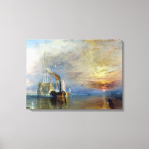 Joseph Mallord William Turner The Fighting Temerai Canvas Print