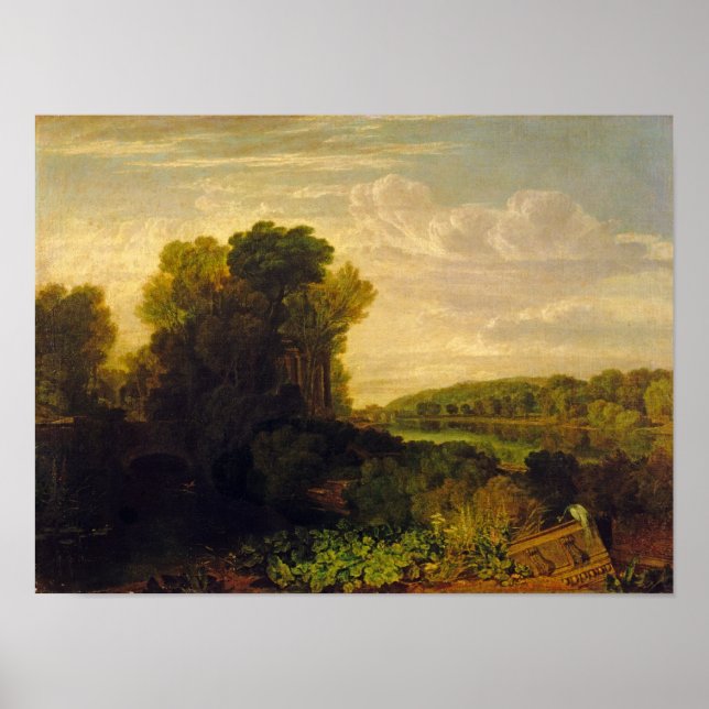 Joseph Mallord William Turner | The Thames at Weyb Poster (Front)