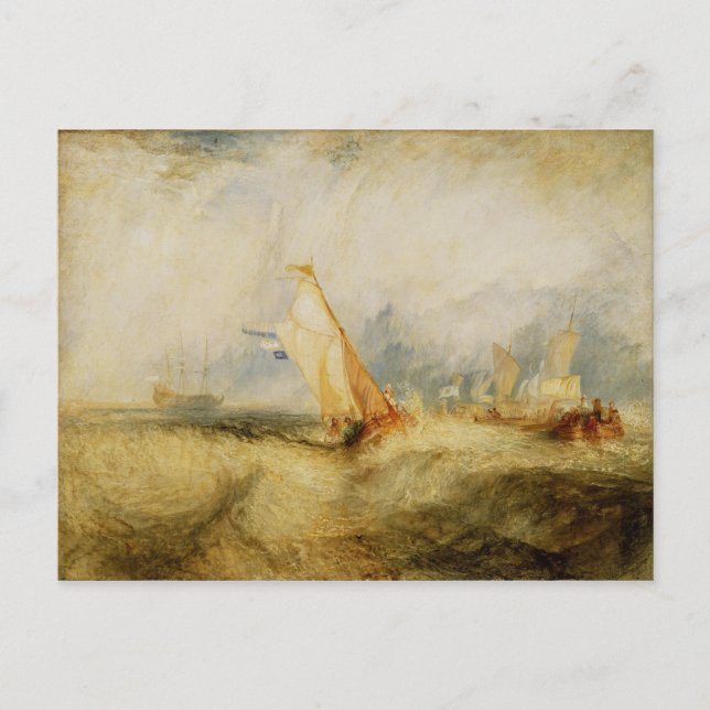 Joseph Mallord William Turner | Van Tromp Going Ab Postcard (Front)