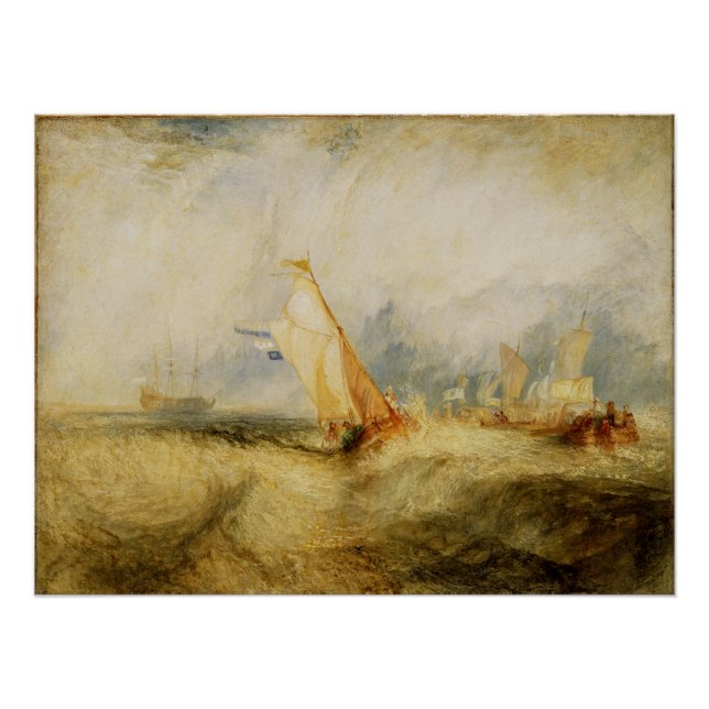 Joseph Mallord William Turner | Van Tromp Going Ab Poster (Front)