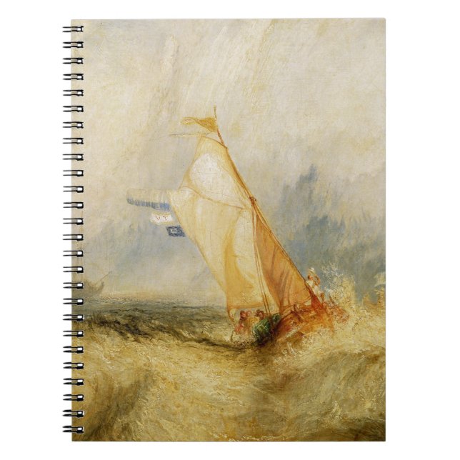 Joseph Mallord William Turner | Van Tromp Going Ab Spiral Notebook (Front)