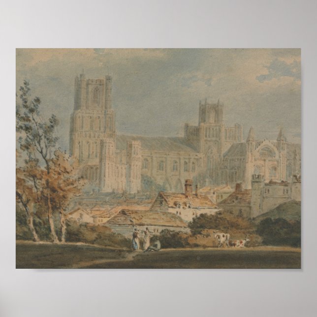 Joseph Mallord William Turner - View of Ely Poster (Front)