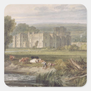 Joseph Mallord William Turner   View of Hampton Co Square Sticker
