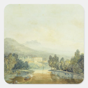Joseph Mallord William Turner   Villa Salviati on  Square Sticker