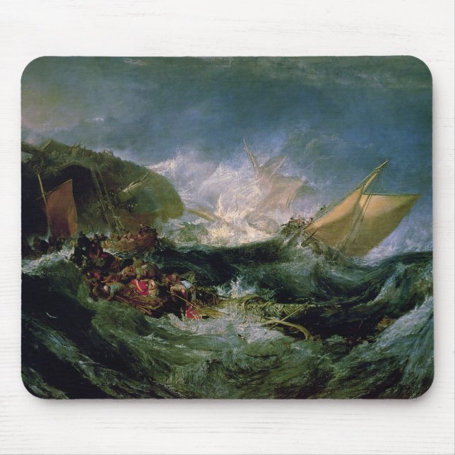  Joseph Mallord William Turner | Wreck of a Transp Mouse Pad (Front)