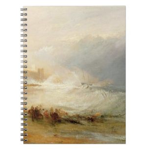 Joseph Mallord William Turner Wreckers - Coast o Spiral Notebook
