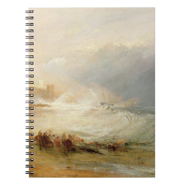 Joseph Mallord William Turner | Wreckers - Coast o Spiral Notebook (Front)