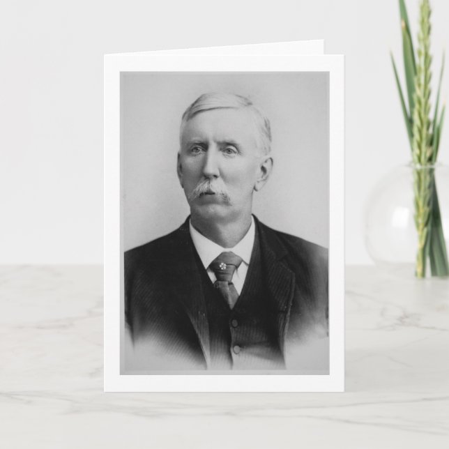 Joseph McCoy (1837-1915) (b/w photo) Card (Front)
