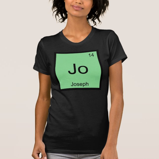 Joseph  Name Chemistry Element Periodic Table T-Shirt (Front)