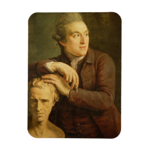 Joseph Nollekens (1737-1823) with his bust of Laur Magnet