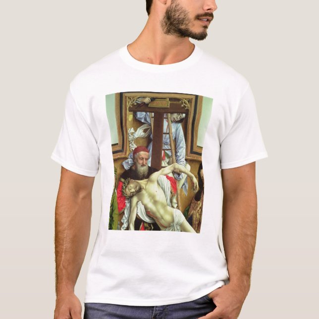 Joseph of Arimathea Supporting the Dead Christ T-Shirt (Front)