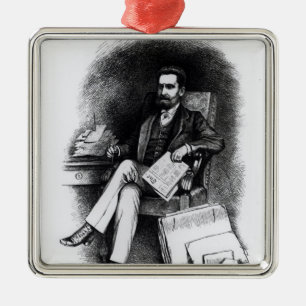 Joseph Pulitzer  from 'The Curio', 1887 Metal Tree Decoration