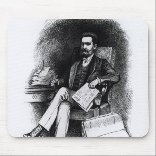 Joseph Pulitzer  from 'The Curio', 1887 Mouse Pad