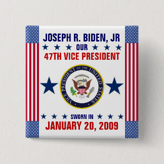 Joseph R. Biden, Jr 15 Cm Square Badge