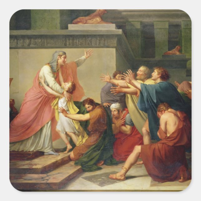 Joseph Recognised by his Brothers Square Sticker (Front)